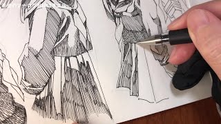 【ボールペン】ユニボールシグノでイラスト試し描き【アナログ絵】