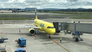 Viva Air (Colombia) VH5567 BOG-MDE Airport, Boarding, Pushback and Takeoff from Bogota