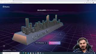 Your GitHub story in 3D- View a 3D Model of your GitHub Contribution graph.