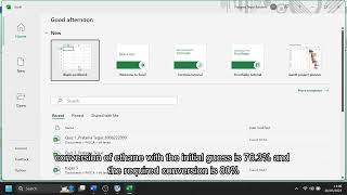 Aspen Plus : Ethylene Production by Ethane Cracking