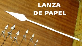 Cómo hacer una lanza de papel | Arma de papel fácil | Origami - Tutorial