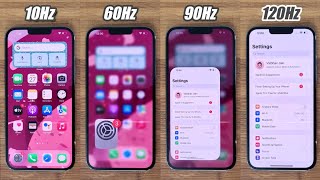 iPhone 13 Pro Max - 120Hz Screen Refresh Rate TEST!