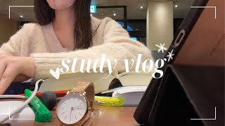 10時間勉強した期末期間の女子大生vlog📓/ラーメン🍜/法学部/How I studied for more than 10hours a day during the finals #vlog