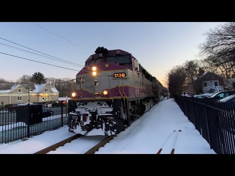 MBTA Commuter Rail On The Newburyport/Rockport Line | February 2022 ...