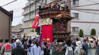 常滑祭礼2024　タケウチ電機かど　世楽車 #山車　#山車まつり　#山車祭り　#まつり　#祭り#祭礼