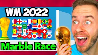 MARBLE RACE sagt die KO-Phase der KATAR WM 2022 voraus! 👀🇩🇪 (mit Überraschung!)