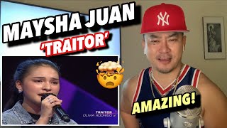 MAYSHA JUAN - TRAITOR (Cover) | X FACTOR INDONESIA 2021 | New York REACTION!