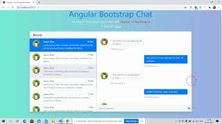 Angular 11 Bootstrap 4 Chat Widget
