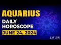 Aquarius Daily Horoscope Today, June 24, 2024