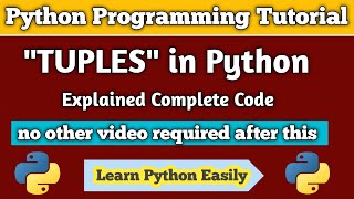 What are tuples in python programming tuples in python coding different operations on tuples in pyth
