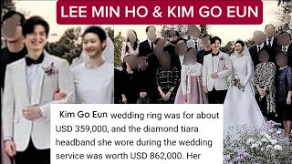 CONGRATULATIONS KIM GO EUN LEE MIN HO! THE MOST EXPENSIVE WEDDING IN KOREA!