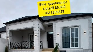 Yeni ev çixdi satişa 4 otaqli ev Bine qesebesinde 85.000 Azn Elaqe 0513809328