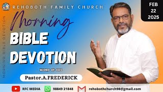 Morning Bible Devotion | 22 FEB 2025 | DAY 563 | Pastor.A.Frederick | RFC