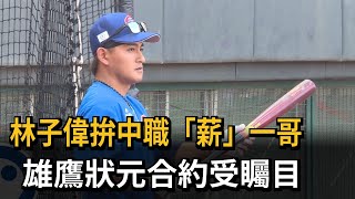 林子偉拚中職「薪」一哥　雄鷹狀元合約受矚目－民視新聞