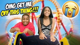 Yaya And Dj Cried On Their First Roller Coaster