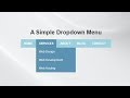 How To Create A Dropdown Menu Bar Using Pure HTML And CSS