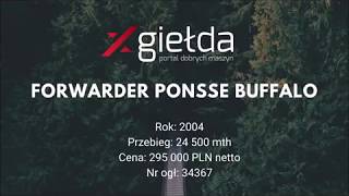 Xgiełda FORWARDER PONSSE BUFFALO na sprzedaż