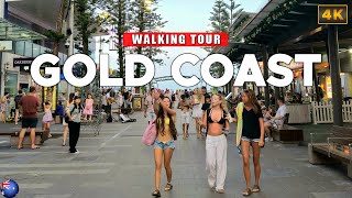 Gold Coast, AUSTRALIA - Surfers Paradise Bustling Beachside Suburb 4K Walking Tour