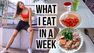 WHAT I EAT IN A WEEK: Yummy (& Realistic) Diet to Lose Weight, Get Abs, and Stay Fit  ~ Emi