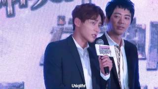 160525 花样男团开机发布会 ending focus - UNIQ金圣柱