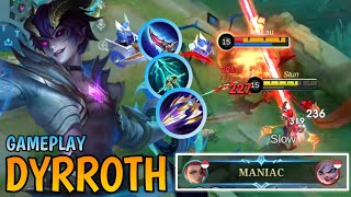 DYRROTH SEA HALBERD APAKAH WORTH IT❗GAMEPLAY DYRROTH OFFLANER❗BUILD & EMBLEM TOP GLOBAL 2024❗