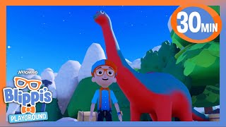 Blippi Learns About Dinosaurs | Kids Fun & Educational Cartoons