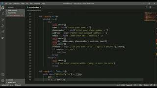 how to create a phone book in python