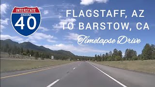 Flagstaff, AZ to Barstow, CA | Interstate 40 West | 10× Speed