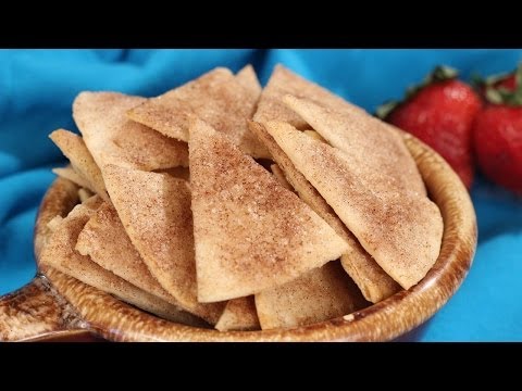 Baked Cinnamon Sugar Tortilla Chips Baked Cinnamon Sugar Tortilla Chips