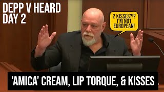 Witness LAUGHS At Lawyer | 'Amica' Cream, Lip Torque, & Kisses | Johnny Depp V. Amber Heard Day 2