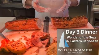 Windjammer Day 3 French Dinner | 7N Eastern Caribbean | Wonder of the Seas 2024