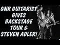 Guns N' Roses News: GNR Guitarist Gives Backstage Tour & Steven Adler Sighting!