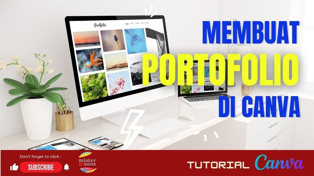 DESAIN PORTOFOLIO DI CANVA - YouTube