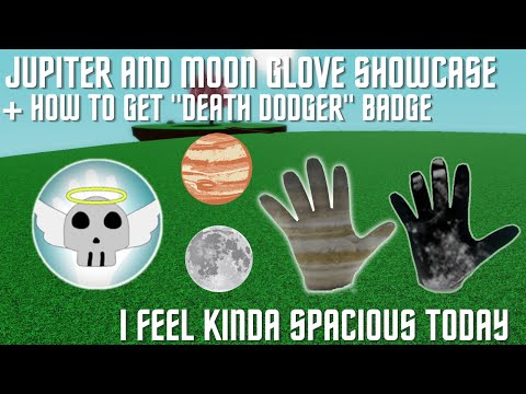Moon and Jupiter glove showcase! How to get "Death Dodger" – Slap Battles