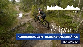 Stisykling i Nordmarka | Kobberhaugen til Blankvannsbråtan sykkelsti retning Ullevålseter