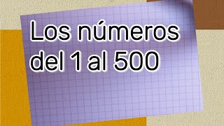 Los números del 1 al 500