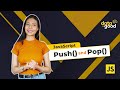 JavaScript array push and pop methods |  JavaScript Array Pop & Push Tutorial | Data is Good