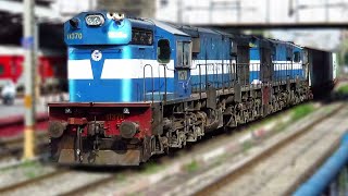 Pune WDM-3D twins skipping Pune Junction with CONCOR freight