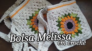 Vídeo aula bolsa Melissa em crochê  ( 1 parte )#crochet  #gratidãoadeus #crochetando #croche