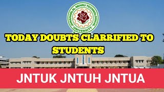 jntuk and jntuh and jntua students doubts clarified today||26-1-2023#jntuh #jntuk #jntua