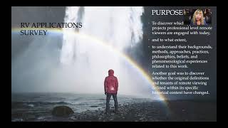 Remote Viewing Recent History & Applications Survey