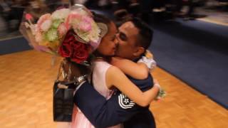 A Father's Surprise Military Homecoming To His Daughters