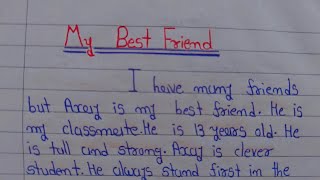 Essay On My Best Friend In English | Happy Friendship Day | Best Friend Essay | Writing Hub | Essay