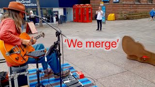 SPECTACULAR Looping Groove - Busking in Warrington - ‘We Merge’