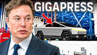 Elon Musk reveals new Tesla cybertruck gigapress 2022