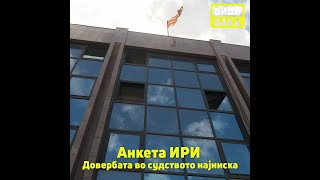 Анкета ИРИ – Довербата во судството најниска