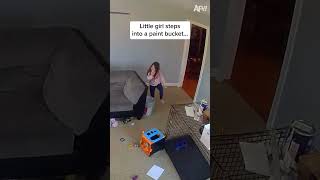 She put her foot in it, literally! 🤣 #afv #fail #funny