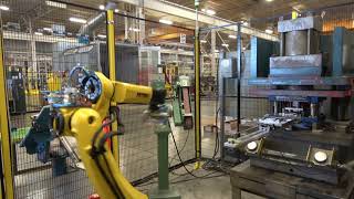 Semi-Automated Material Handling Robotic System