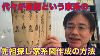 代々が医師だったという家の先祖探し・家系図作成の方法