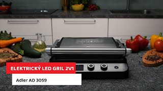 Elektrický LED gril 2v1 Adler AD 3059